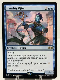 Haughty Djinn 154 R Commander: Tarkir: Dragonstorm NM MTG - Image 1