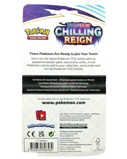 Pokemon TCG Chilling Reign Milotic Feebas Promo Pack Booster Coin Sealed New - Image 2