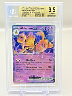 2023-24 Pokemon Scarlet & Violet Black Star Promo Alakazam EX P BGS 9.5 Gem Mint - Image 1