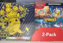 Pokemon TCG Surging Sparks ETB & Booster Bundle Costco 2-pack | Factory Sealed - Image 1