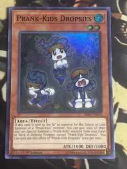 Yugioh: Prank-Kids Dropsies - HISU-EN016 - Super Rare - 1st Edition - NM - Image 1