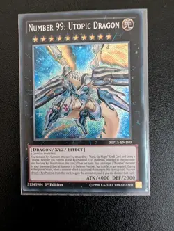 Yugioh! Number 99: Utopic Dragon Secret Rare 1st Edition NM MP15-EN190 - Image 5