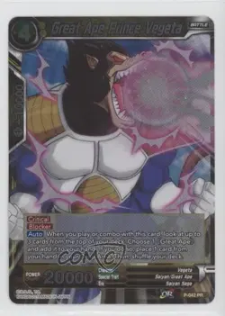 2017-Current Dragon Ball Super Card Game Promos Great Ape Prince Vegeta #P-042 - Image 1