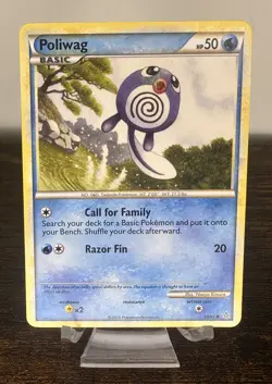 Poliwag 58/95 Unleashed Regular Pokemon Card LP - Image 1