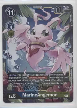 2022 Digimon Card Game - Digital Hazard (EX2) Rare MarineAngemon #EX2-018 - Image 1
