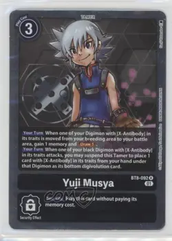 2022 Digimon Card Game - New Awakening (BT8) Rare Yuji Musya #BT8-092 - Image 1