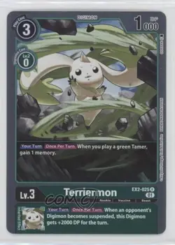 2022 Digimon Card Game - Digital Hazard (EX2) Rare Terriermon #EX2-025 - Image 1