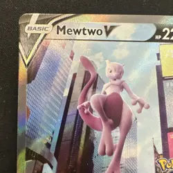 Mewtwo V 72/78 - Pokemon GO - Full Art - Alt Art Ultra Rare Pokemon Card - Image 2