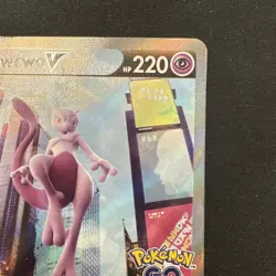 Mewtwo V 72/78 - Pokemon GO - Full Art - Alt Art Ultra Rare Pokemon Card - Image 3