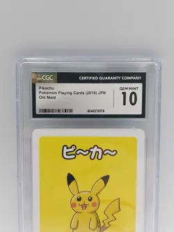 CGC 10 - Pikachu- Old Maid 2019 JPN Pokemon Japanese Babanuki Playing Card Mint - Image 2