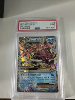 Pokemon M Gyarados EX XY Breakpoint Ultra Rare Holo Card 27/122 (PSA 9) - Image 1