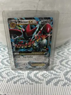 Mega Scizor EX Pokemon Card - Iron Crusher Attack - Image 1