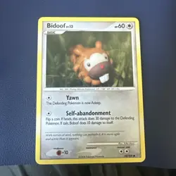 Bidoof Stormfront Regular Card 54/100 LP Condition - Image 1