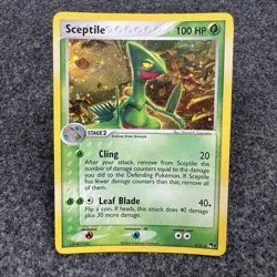 Sceptile 4/17 Holo Rare POP Series 1 Pokemon Card - Image 1