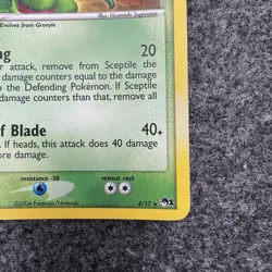 Sceptile 4/17 Holo Rare POP Series 1 Pokemon Card - Image 4
