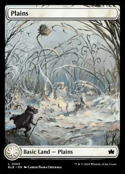 Light Play, English MTG Regular Plains (0265) Bloomburrow Magic the Gathering - Image 1
