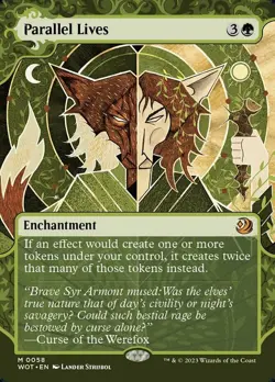 Light Play, English MTG Regular Parallel Lives Wilds of Eldraine: Enchanting Tal - Image 1