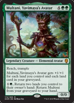 NM-Mint, English MTG Regular Multani, Yavimaya's Avatar Dominaria Magic the Gath - Image 1