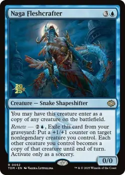 Light Play, English MTG Foil Naga Fleshcrafter - Foil - Prerelease Promo Tarkir: - Image 1