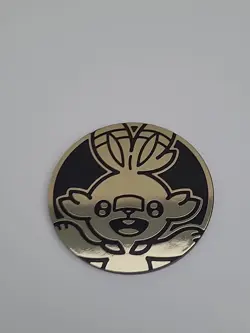 Pokemon TCG Official Collectable Coins - Scorbunny Gold Jumbo Coin - Image 2