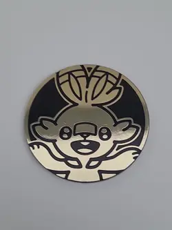 Pokemon TCG Official Collectable Coins - Scorbunny Gold Jumbo Coin - Image 3