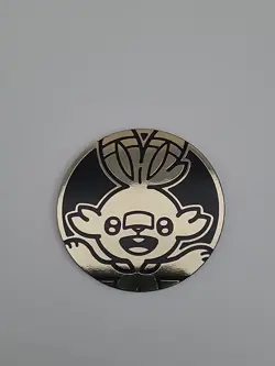 Pokemon TCG Official Collectable Coins - Scorbunny Gold Jumbo Coin - Image 4