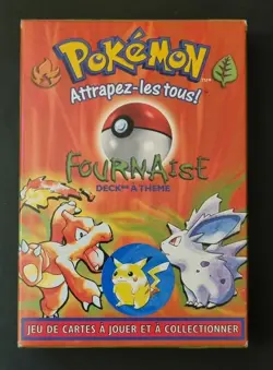 1999 Pokemon Base Set: Fournaise Theme Deck Vintage Incomplet en FR - Image 1