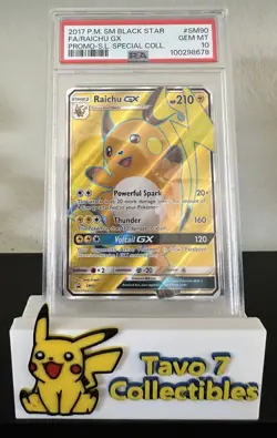 PSA 10 Pokemon Raichu GX BSP SM 90 Shining Legends Special Collection 2017 - Image 1