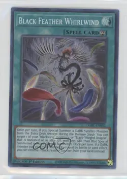 Super Rare - Black Feather Whirlwind 1st Ed. YuGiOh Darkwing Blast #DABL-EN052 - Image 1