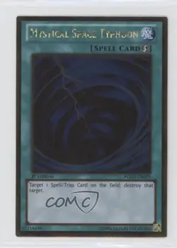 Mystical Space Typhoon Unlimited YuGiOh Premium Gold #PGLD-EN079 - Image 1