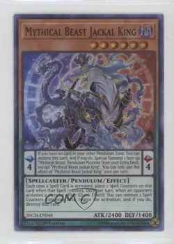 Mythical Beast Jackal King 1st Ed. YuGiOh The Infinity Chasers #INCH-EN048 - Image 1
