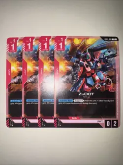 GD01-061 ZuOOT X4 Playset Gundam Card Game TCG CCG English - Image 1