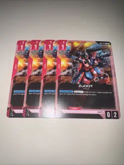 GD01-061 ZuOOT X4 Playset Gundam Card Game TCG CCG English - Image 4