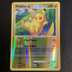 Pikachu Lv. 20 70/100 Stormfront Reverse Holo Pokemon Trading Card LP - Image 1