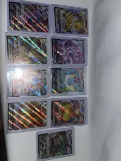 Pokemon Eeveelution Vmax Ultra Rare 9 Card Complete Set - Image 2