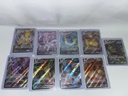 Pokemon Eeveelution Vmax Ultra Rare 9 Card Complete Set - Image 3