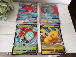 Pokemon Jumbo Card Lot Pikachu V 2021 SWSH061 Porygon GX Salamence Orbeetle nice - Image 1