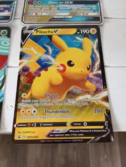 Pokemon Jumbo Card Lot Pikachu V 2021 SWSH061 Porygon GX Salamence Orbeetle nice - Image 3