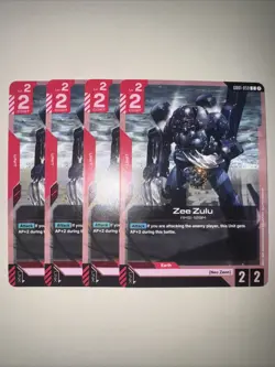 GD01-059 Zee Zulu X4 Playset Gundam Card Game TCG CCG English - Image 1