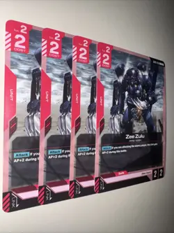 GD01-059 Zee Zulu X4 Playset Gundam Card Game TCG CCG English - Image 2