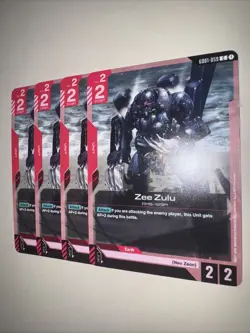 GD01-059 Zee Zulu X4 Playset Gundam Card Game TCG CCG English - Image 3