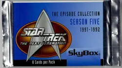 1995 Star Trek The Next Generation Season Five Hobby Trading Card Booster pack - Image 1