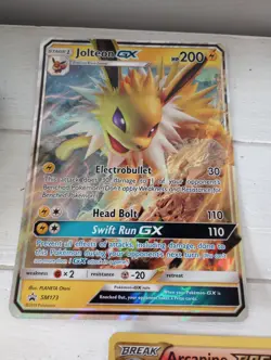 Pokemon Jumbo Card Lot of 3 Jolteon GX Sm173 2019 Primarina Arcanine Break 2017 - Image 2