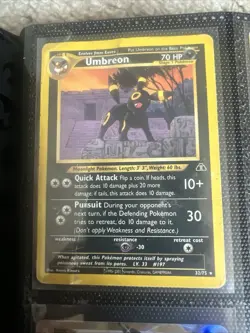 Pokemon Card Lot UMBREON AND ESPEON DAMAGED Binder Not Included - Image 2