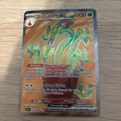 Pokemon TCG Hydrapple EX 156/142 Stellar Crown Sv07 Ultra Rare Card Full Art - Image 1