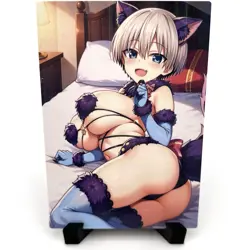 Uzaki-chan Wants to Hang Out! Sexy Anime Waifu Cat Girl Goddess Story Art Card - Image 1