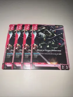 GD01-056 Geara Doga (Sleeves) X4 Playset Gundam Card Game TCG CCG English - Image 4