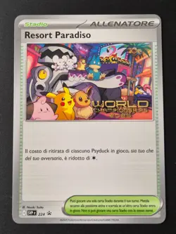 Pokemon Card ITALIAN Paradise Resort SVP 224 IT Worlds Anaheim Promo NM 2025 - Image 1