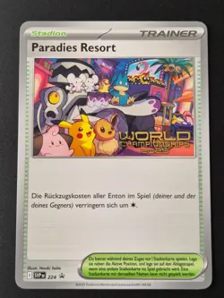 Pokemon Card GERMAN Paradise Resort SVP 224 DE Worlds Anaheim Promo NM 2025 - Image 1