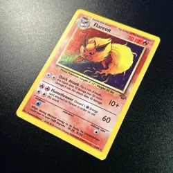 Flareon 03/64 Jungle Holo WOTC Vintage Pokemon Card 1999 Near Mint NM - Image 2